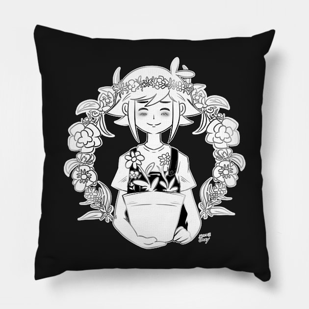 Inktober 2022 - 6 BOUQUET Pillow by EmmeGray