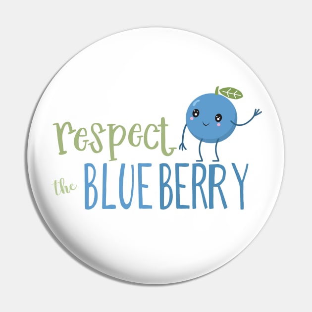 Respect the Blueberry Pin by Jitterfly