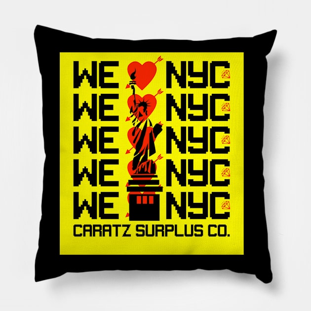 WE LUV NYC Pillow by Digz