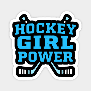 hockey girl power Magnet
