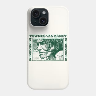 Townes Van Zandt \/\/\ Retro Fan Art Design Phone Case