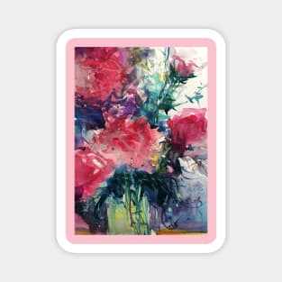 Loose Floral Watercolor #08 Magnet