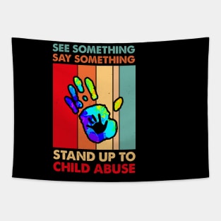 See Something Say Something Stand Up To Child Abuse Tapestry