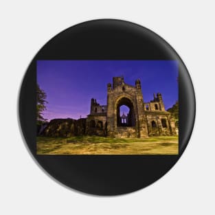 Kirkstall Abbey Cistercian monastery Leeds West Yorkshire Night Pin