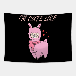 Cute Alpaca Llama Tapestry