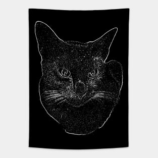 OLIVE OIL THE CAT CREEPY LOGO Tapestry