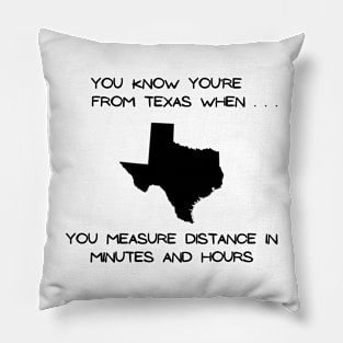 Texas - Distance (Light Colors) Pillow