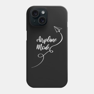 Airplane mode illustration white Phone Case