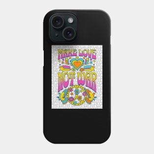 Make Love Not War - Hippie Peace Phone Case