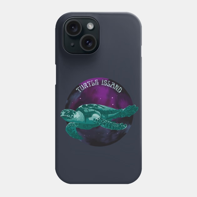 Turtle Island Phone Case by Slightly Unhinged