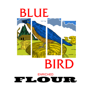 BLUE BIRD BLACK FLAG T-Shirt