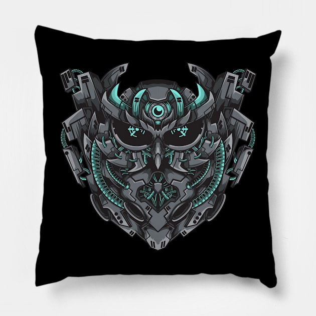 Wolf Mecha Pillow by Alouna