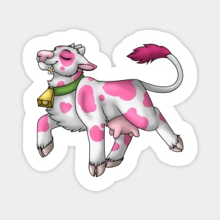 Happy Moo: Pink Spots Magnet