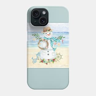 Coastal Christmas F Phone Case