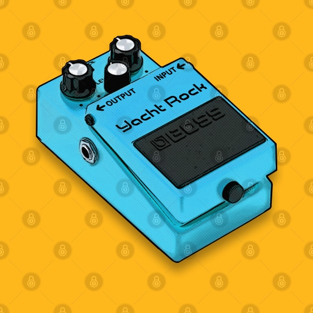 Yacht Rock Guitar Effects Pedal /// Guitarist Design by DankFutura