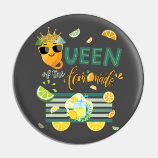 Queen of Lemonade Stand National Lemon Juice Day Pin