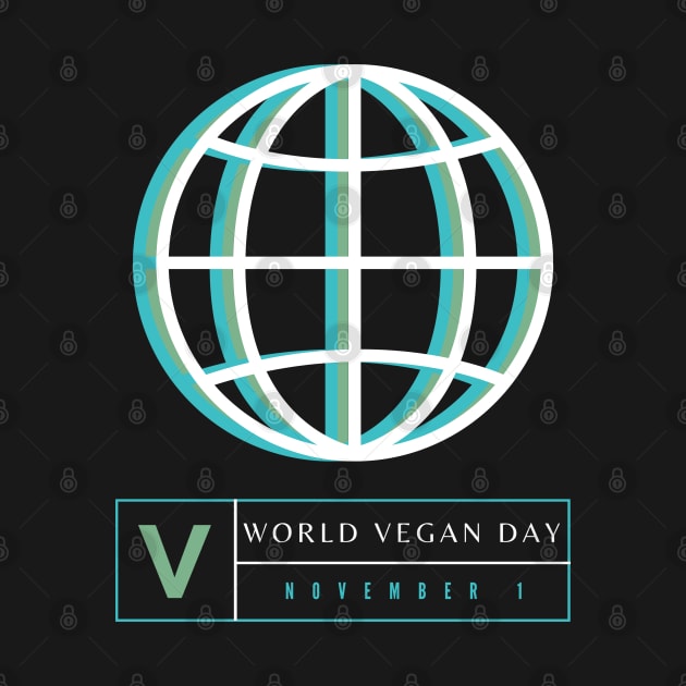 V is For Vegan on World Vegan Day and Everyday by TJWDraws