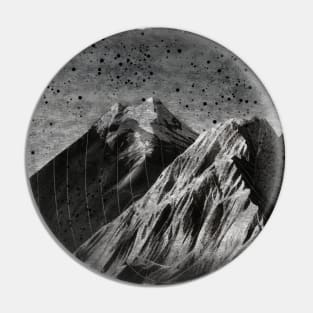 Black and White Mountain Pin