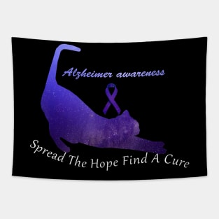 Alzheimer Awareness Spread The Hope Find A Cure Gift Tapestry