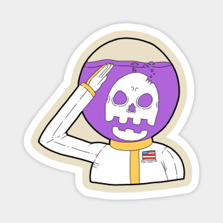 Space Skull Magnet