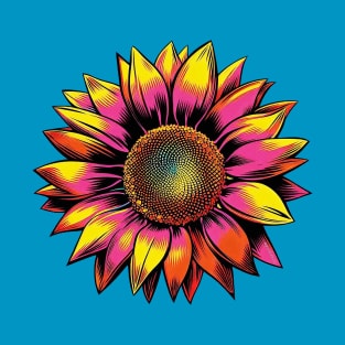 Sunflower Pop Art T-Shirt