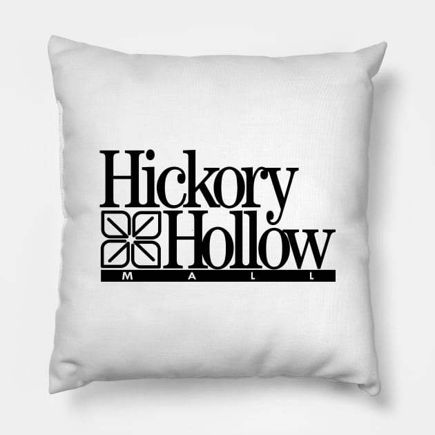 Hickory Hollow Mall (Black) Nashville | 90s Defunct Mall Pillow by The90sMall