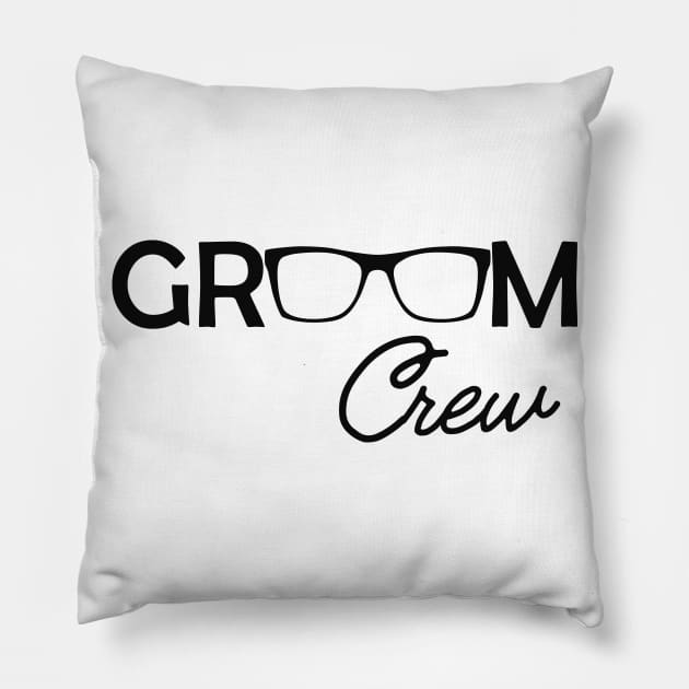 Groom Crew Pillow by KC Happy Shop