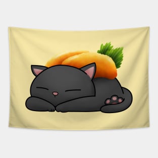 Chubby Cat Uni Sushi (cat only) Tapestry