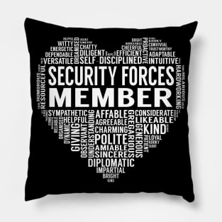 Security Forces Member Heart Pillow