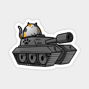 War Animals - White Cat Magnet