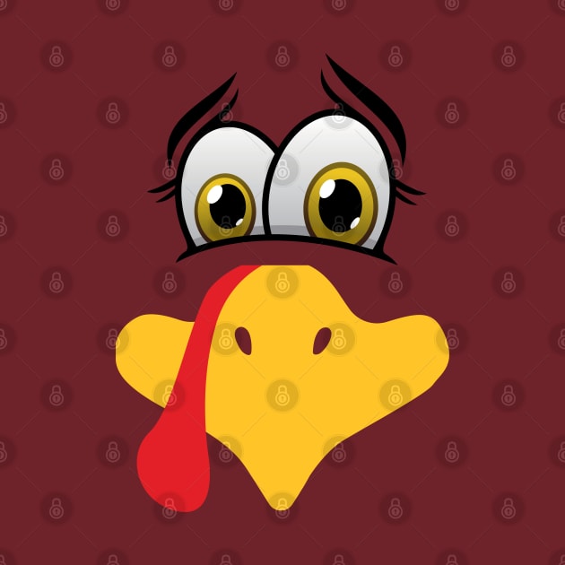 Concerned turkey face for Thanksgiving by RRLBuds