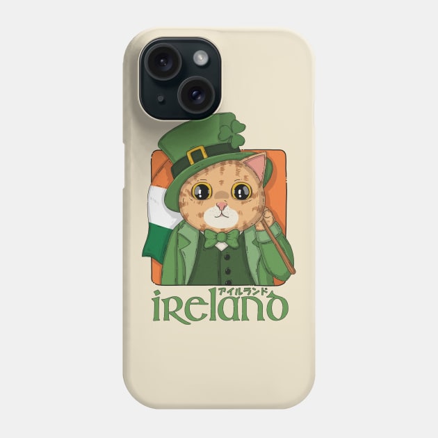 The Irish Neko Phone Case by Japanese Neko