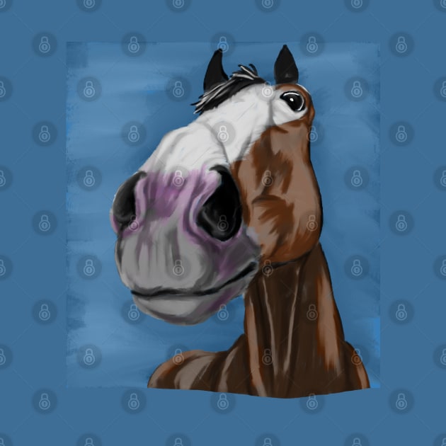 Funny horse portrait by Antiope