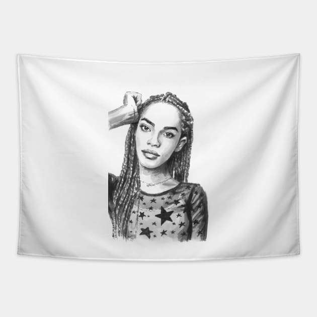 Yasmin Finney Tapestry by BarnabyEdwards