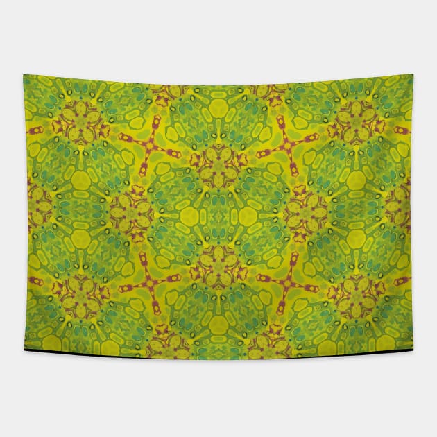 Green and Purple Alien Skin Looking Pattern - WelshDesigns004 Tapestry by WelshDesigns