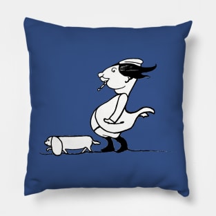 Walking the dog Pillow