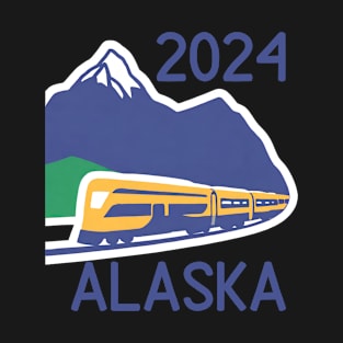 Alaska Railroad 2024 Vacation T-Shirt