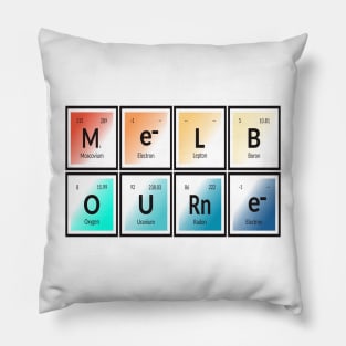 Melbourne City Table of Elements Pillow