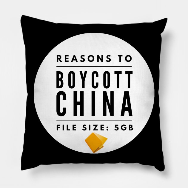 Reasons to boycott China Pillow by alcoshirts