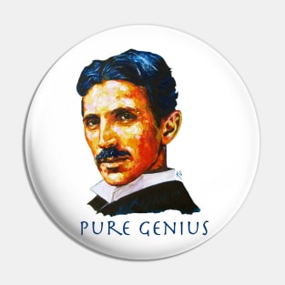 Nikola Tesla Tribute Pin