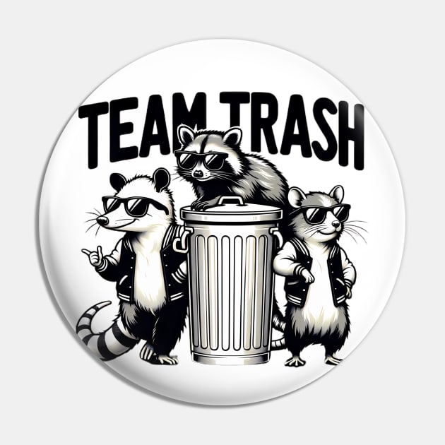 Funny Opossum Meme, Team Trash, Cute Raccoon, Rat Pin by ThatVibe