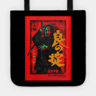 poster John Wick The Golden  Japanese the continental Tote