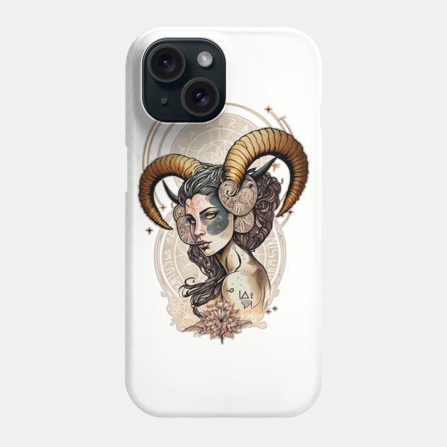 Earthy Horoscope: Aries Phone Case by GoblinGlamour