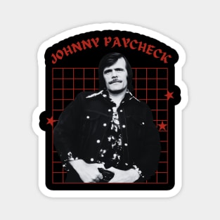 Johnny paycheck --- 70s aesthetic Magnet