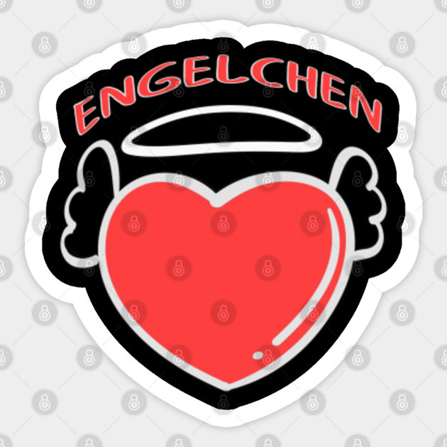 Wallpaper Sweet Angel Heart Design Wings Love Partner Angel Sticker Free