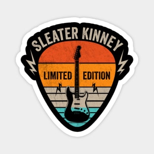 Vintage Sleater Name Guitar Pick Limited Edition Birthday Magnet