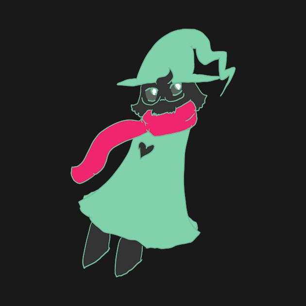 Deltarune Dark Ralsei Chibi Sticker, Pin, + Others by nhitori