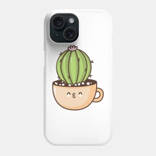 Succulent cactus plant in a mug Phone Case