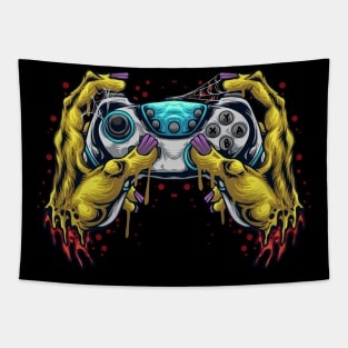 Zombie Gamer Teenage Girls Boys Tee Ideas Funny Gaming Tapestry