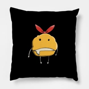 Mashle Anime Lemon Irvine Cream Puff Lucky Charm given to Mash Burnedead in episode 8 in Pop Art Style (Pocket Size) Pillow